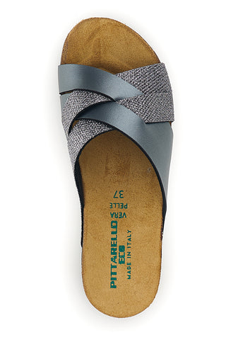 Hausschuhe grau Echtleder Innensohle Pittarello eco 293A520SR