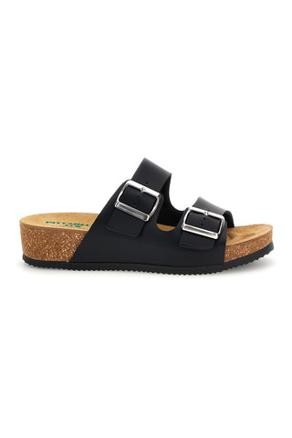 Ciabatte nero sottopiede in vera pelle Pittarello eco 293A350SR