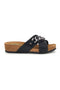 Schwarze Hausschuhe mit Kette und Ledereinlegesohle Pittarello Eco 293A121SR