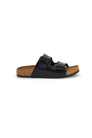 Ciabatte nere doppia fascia Pittarello Tierra 335A20630SR