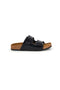 Pittarello Tierra doppelte schwarze Hausschuhe 335A20630SR