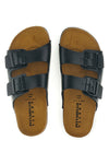 Ciabatte nere doppia fascia Pittarello Tierra 335A20630SR