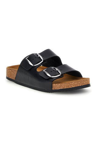 Ciabatte nero doppia fibbia Pittarello tierra 335A20630SR