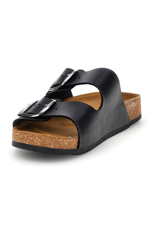 Ciabatte nero doppia fibbia Pittarello tierra 335A20630SR