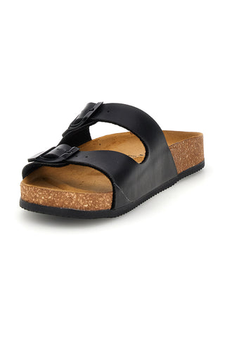 Ciabatte nere doppia fascia Pittarello Tierra 335A20630SR