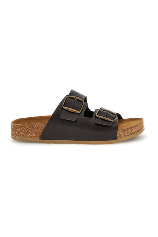 Ciabatte testa di moro doppia fascia Pittarello Tierra 335A20630SR