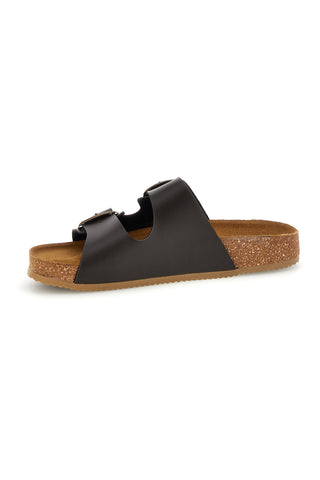 Pittarello Tierra 335A20630SR doppelter Riemen dunkelbraun Hausschuhe