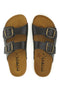 Pittarello Tierra 335A20630SR doppelter Riemen dunkelbraun Hausschuhe