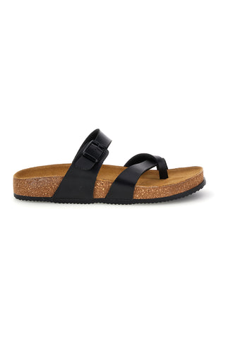 Ciabatte nere incrociate Pittarello Tierra 335A311SR