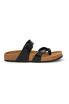 Ciabatte nere incrociate Pittarello Tierra 335A311SR
