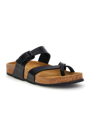 Ciabatte nere incrociate Pittarello Tierra 335A311SR