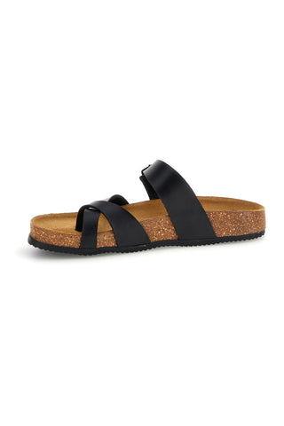 Ciabatte nere incrociate Pittarello Tierra 335A311SR