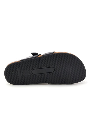 Ciabatte nere incrociate Pittarello Tierra 335A311SR