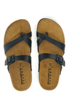Ciabatte nere incrociate Pittarello Tierra 335A311SR