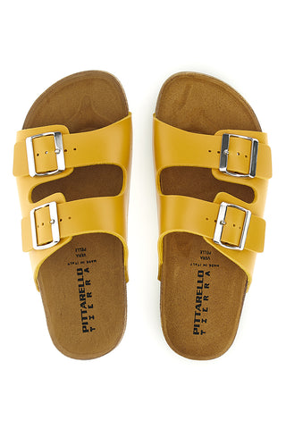 Ciabatte gialle doppia fascia Pittarello Tierra 335A20630SR