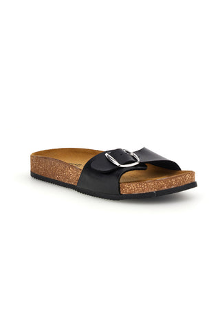 Ciabatte nere fascia con fibbia Pittarello Tierra 257A21030SR