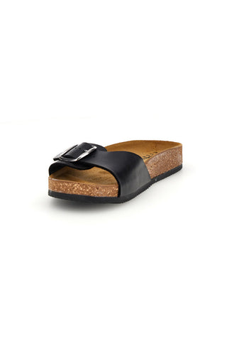 Ciabatte nere fascia con fibbia Pittarello Tierra 257A21030SR
