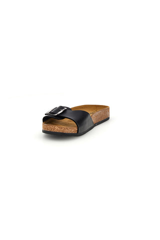 Ciabatte nere fascia con fibbia Pittarello Tierra 257A21030SR