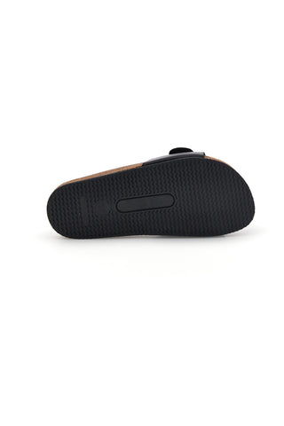 Ciabatte nere fascia con fibbia Pittarello Tierra 257A21030SR