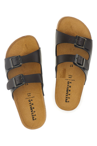 Hausschuhe braun echtes Leder Innensohle Pittarello tierra 335A206SR