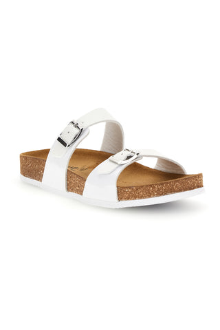 Weiße doppelreihige Hausschuhe Pittarello tierra 335A006SR