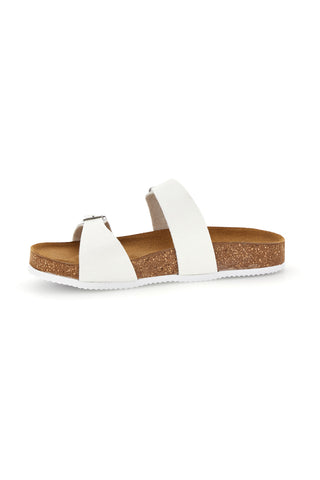 Weiße doppelreihige Hausschuhe Pittarello tierra 335A006SR