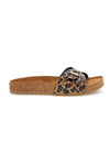 Ciabatte marrone animalier fascia incrociata Pittarello tierra 335A021SR