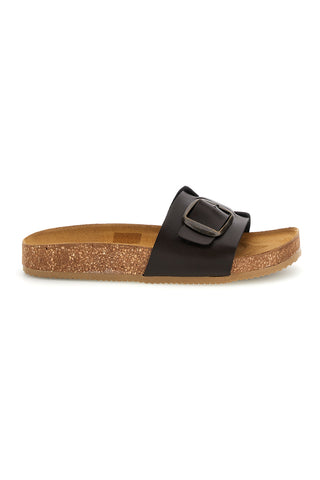 Schwarz Hausschuhe mit Schnalle Pittarello tierra 335A1100SR