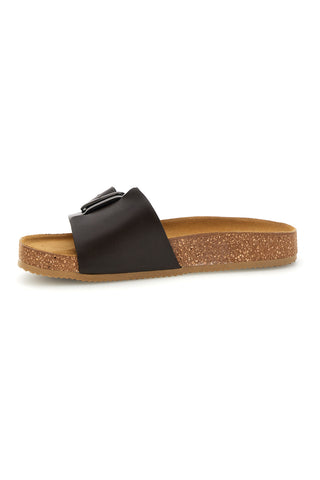 Schwarz Hausschuhe mit Schnalle Pittarello tierra 335A1100SR