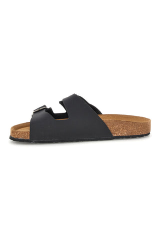 Ciabatta Nero in vera pelle Bio up 101