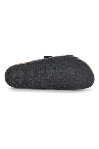 Ciabatta Nero in vera pelle Bio up 101