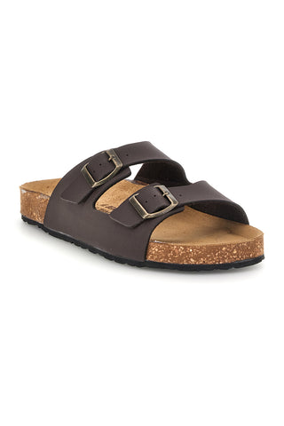Ciabatta marrone in vera pelle Bio Up 101