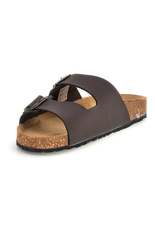 Ciabatta marrone in vera pelle Bio Up 101
