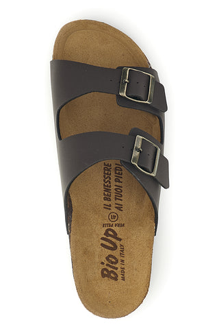 Ciabatta marrone in vera pelle Bio Up 101