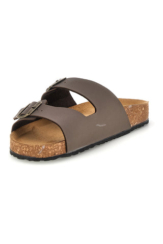 Ciabatta Taupe in vera pelle Bio up 101