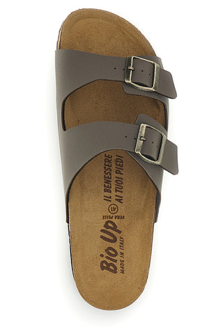 Ciabatta Taupe in vera pelle Bio up 101