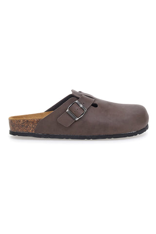 Braune Pantoffeln mit Innensohle aus echtem Leder Biomodex 32950