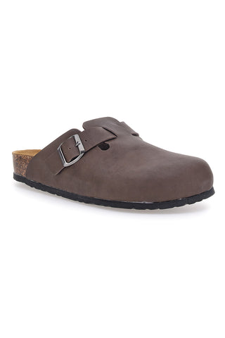 Braune Pantoffeln mit Innensohle aus echtem Leder Biomodex 32950
