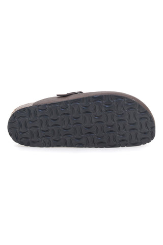 Braune Pantoffeln mit Innensohle aus echtem Leder Biomodex 32950