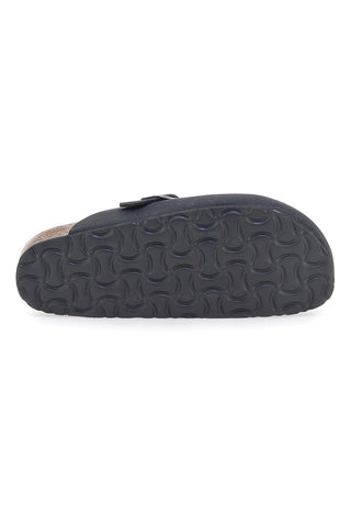 Schwarzer Clog mit Innensohle aus echtem Leder Biomodex 32850