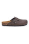 Braune Pantoffeln mit Innensohle aus echtem Leder Biomodex 32850