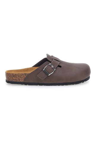 Braune Pantoffeln mit Innensohle aus echtem Leder Biomodex 32850