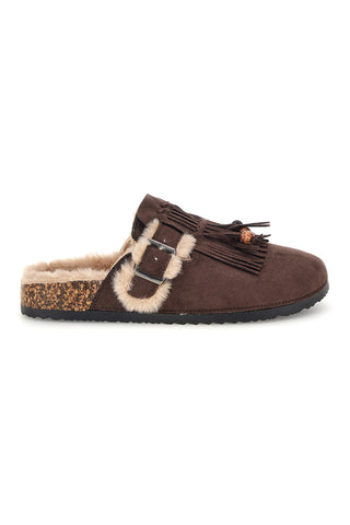 Pantofole marroni con interno caldo Altemberg 1124