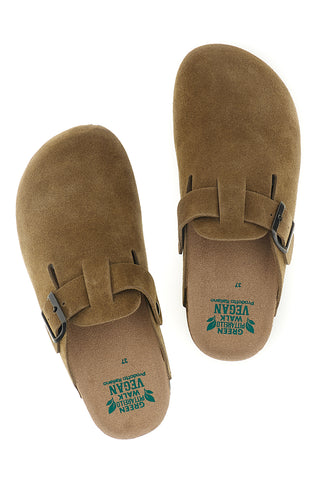 Sabot-Sandalen aus Leder mit verstellbarer Schnalle von Pittarello Green Walk 335A013S