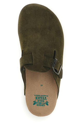 Sabot verdi vegan con fibbia Pittarello green walk 335A013S