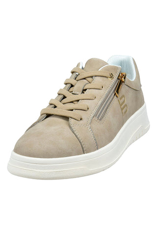 Beige Sneakers mit Schnürsenkeln und Reißverschluss Bagatt D35AQG015500