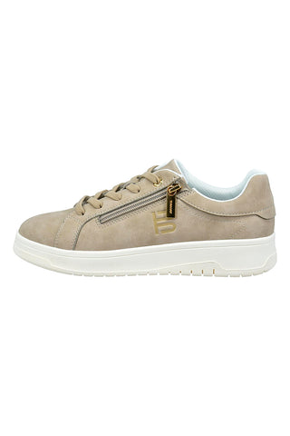 Beige Sneakers mit Schnürsenkeln und Reißverschluss Bagatt D35AQG015500