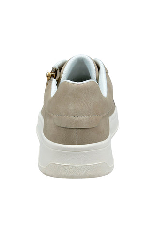 Beige Sneakers mit Schnürsenkeln und Reißverschluss Bagatt D35AQG015500
