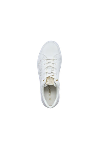 Weiße Sneakers mit Schnürsenkeln Bagatt 35AQG075050