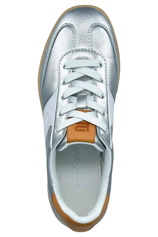 Silberne Sneakers mit Metallic-Effekt Bagatt D35AQJ025050